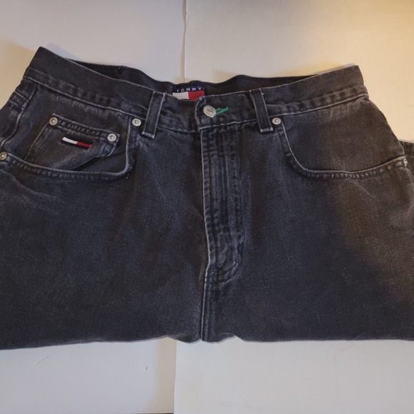 Vintage Y2K Tommy Hilfiger Freedom Jean Shorts Men's Size 32 Faded Black Jorts - Picture 6 of 7